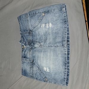 Mini Jean Skirt